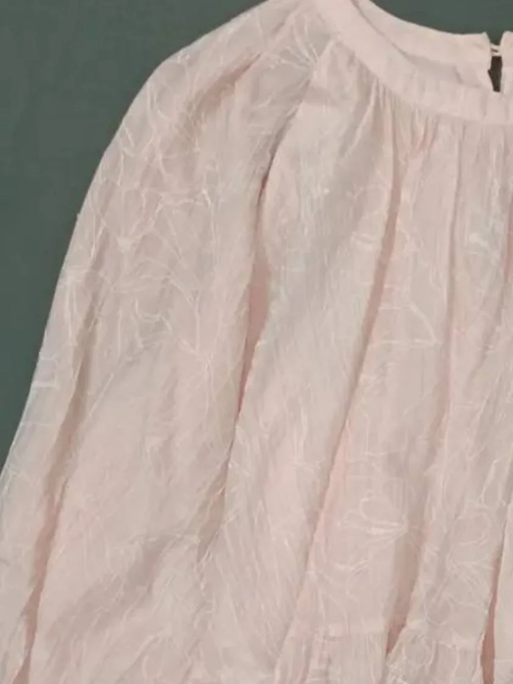 Light Pink Ruffle Blouse - Picture 2 of 3
